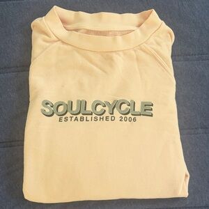 SoulCycle Cropped Light Pinn Crewneck Sweatshirt with Logo